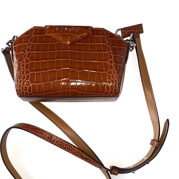 Givenchy Calfskin Croc Embossed Nano Antigona Bag - Picture 3 of 10